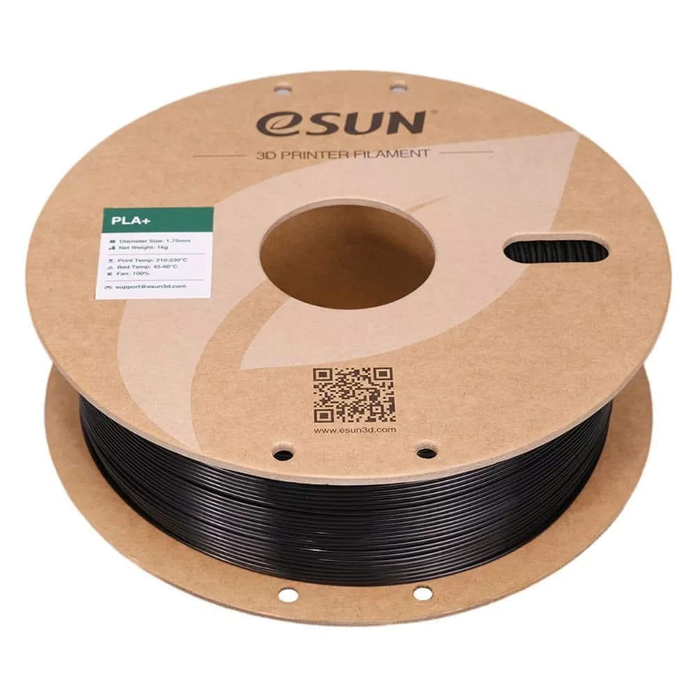 فیلامنت PLA+ eSUN مشکی 1.75 میلی متر 100گرم — تصویر ۳