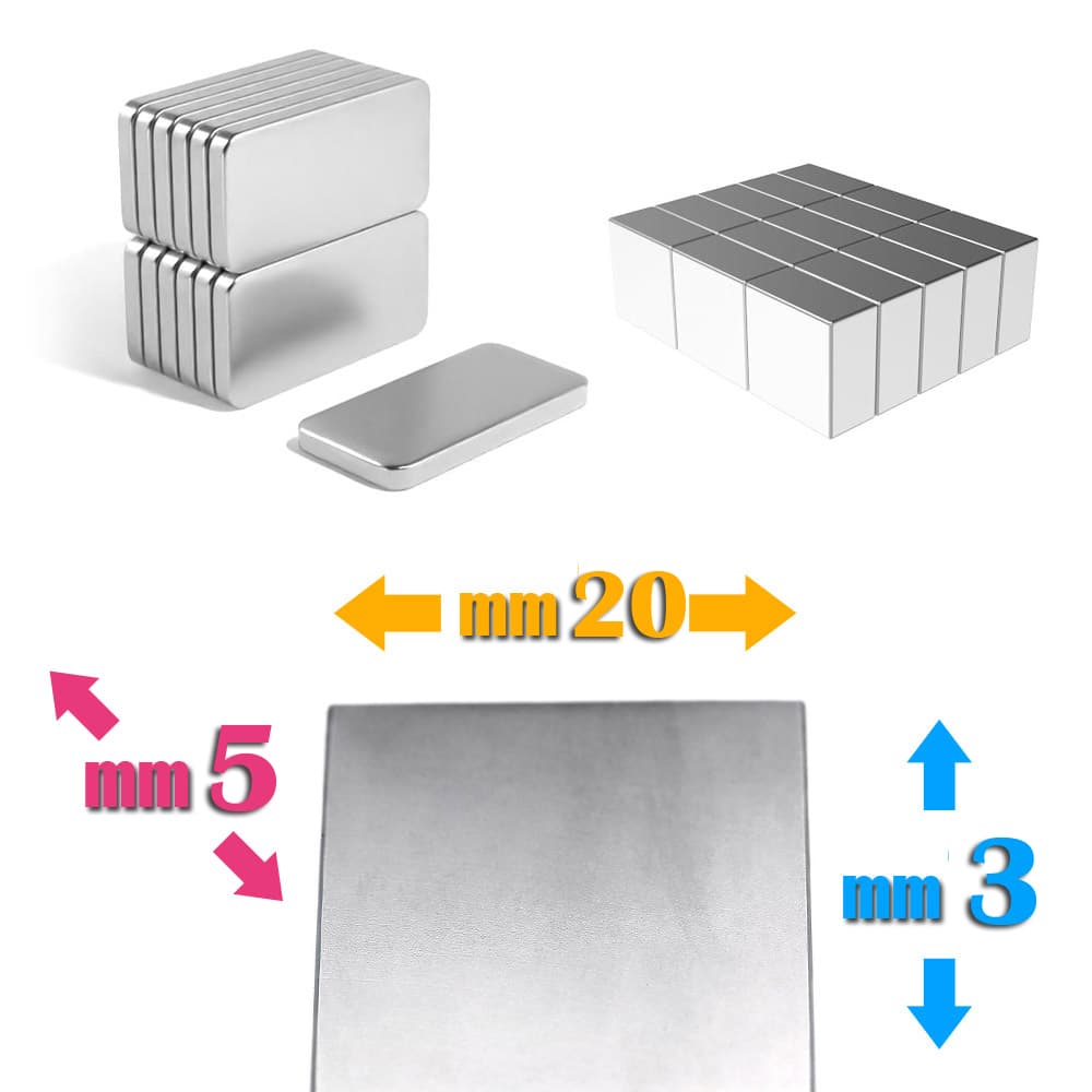 آهن ربا نئودیوم مربع 20*5*3 mm