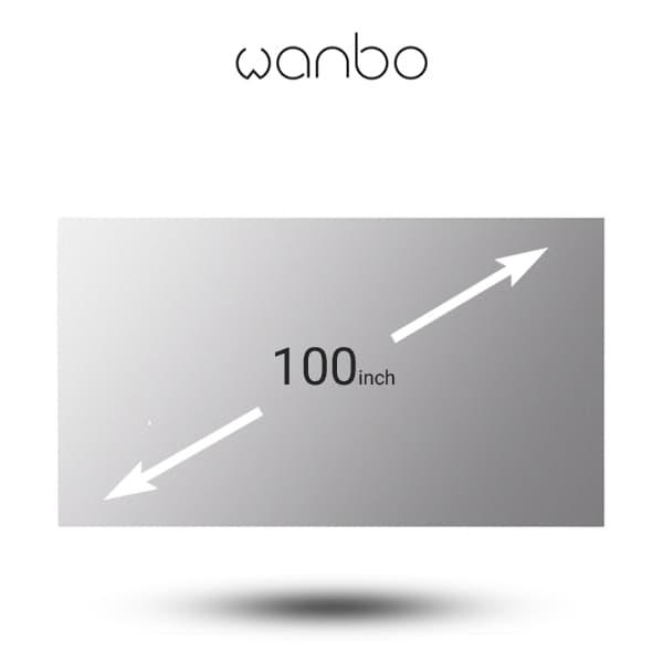 پرده ضد نور و قابل حمل ویدیو پروژکتور ونبو Wanbo (100 اینچ)