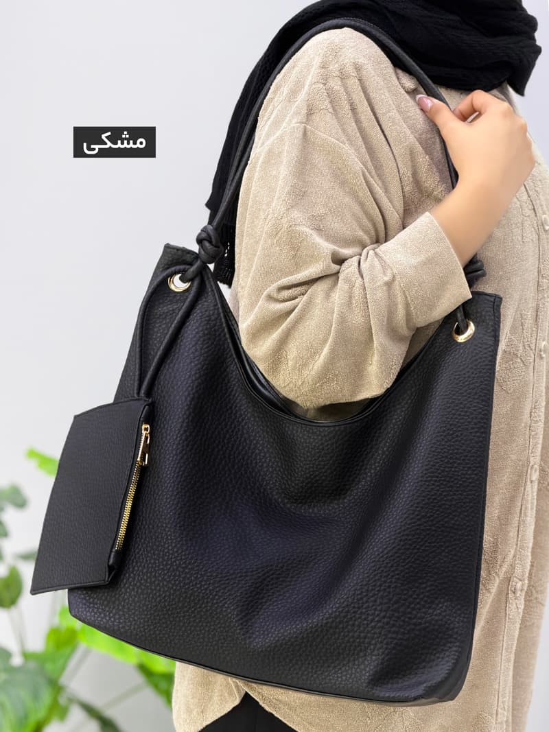 کیف دوشی چرم ریجینا کد 1032918 — تصویر ۲