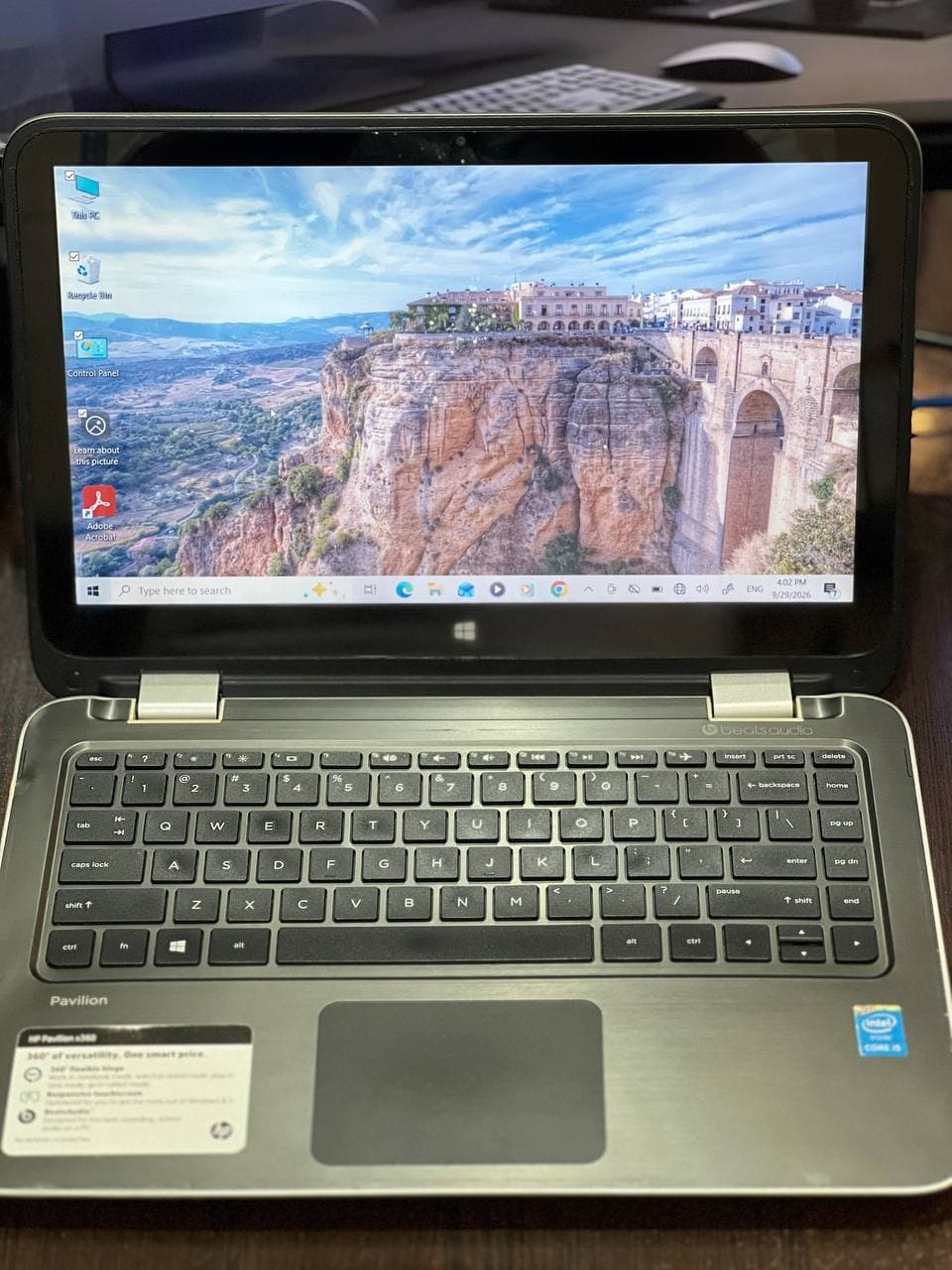 لپ تاپ HP Pavilion 13 x360 | Core i5-4210U | RAM 6GB | HDD 1TB | صفحه لمسی — تصویر ۷
