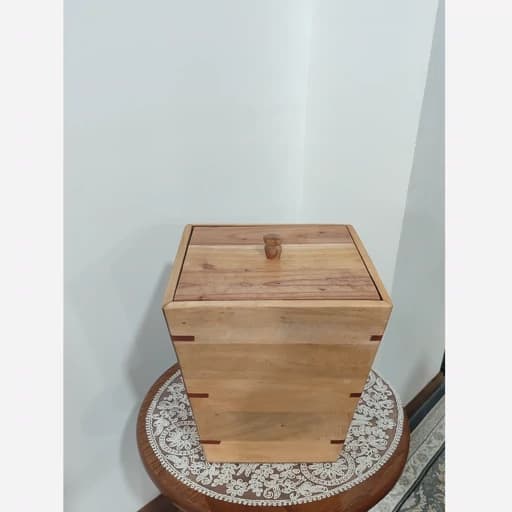 سطل زباله چوبی فیلبندشاپ مدل 846467