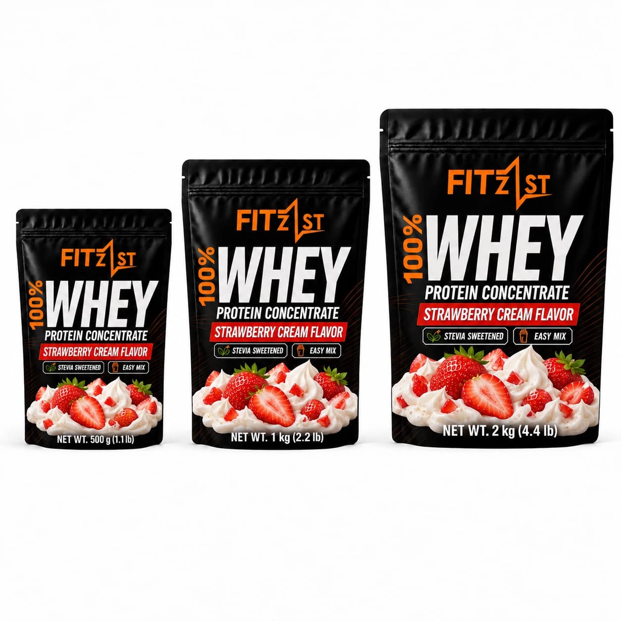 وی پروتئین توت فرنگی خامه 1000 گرم (Whey) — تصویر ۸