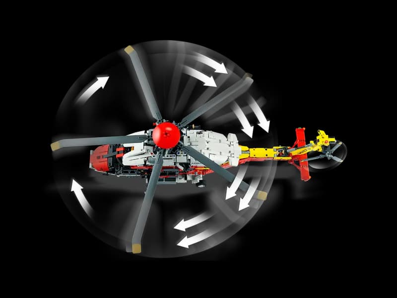 لگو Airbus H175 Rescue Helicopter سری تکنیک کد 42145 — تصویر ۷
