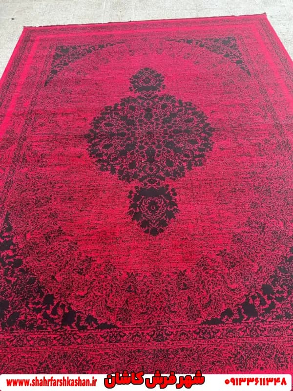 فرش وینتیج کهنه نما لاکی اقتصادی — تصویر ۳
