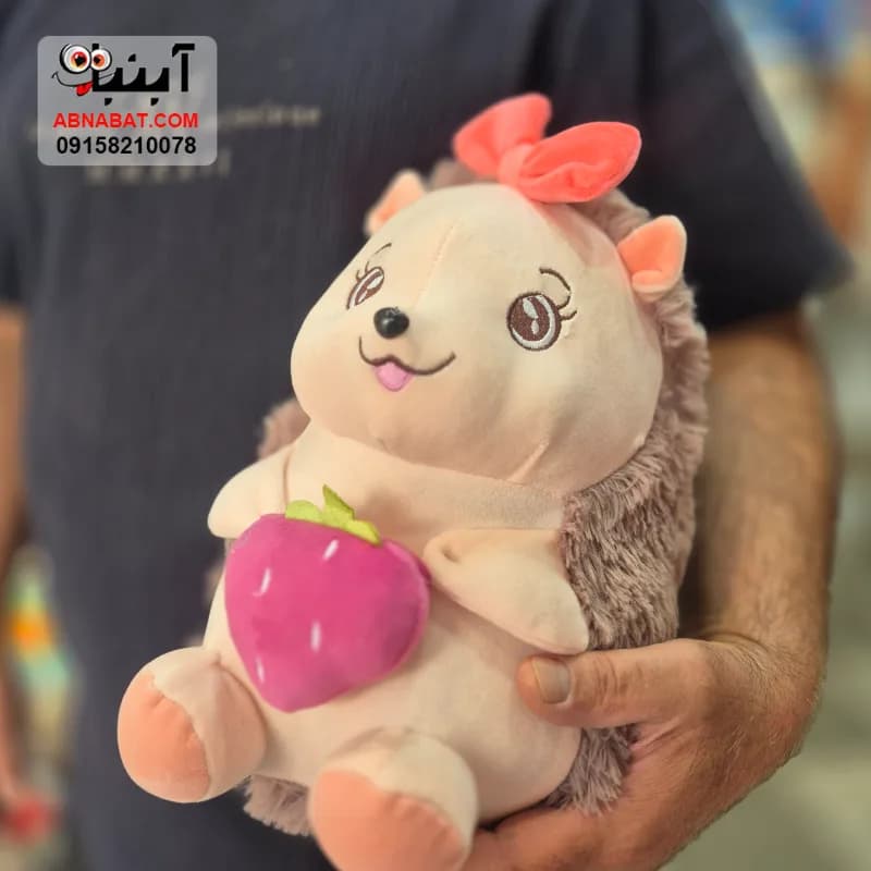عروسک خارپشت قهوه ای روشن 40 سانتی کد 1514 — تصویر ۲