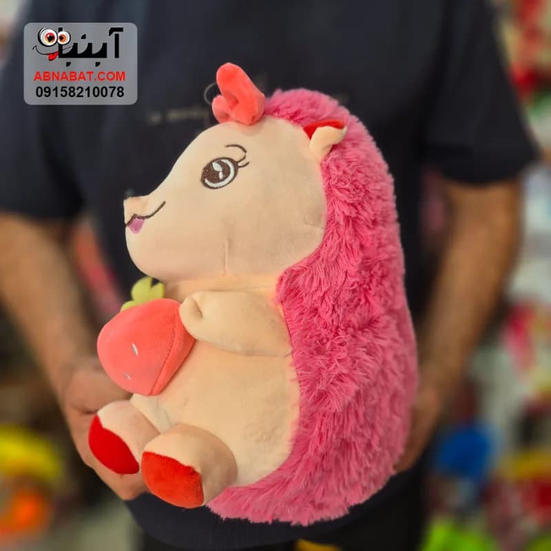 عروسک خارپشت قهوه ای روشن 40 سانتی کد 1514 — تصویر ۳
