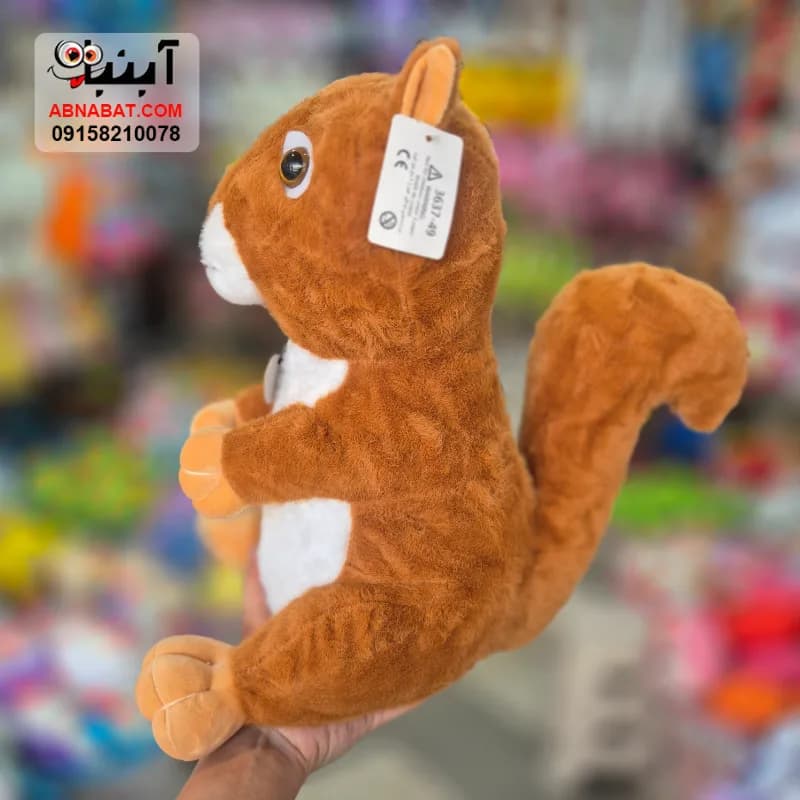 عروسک سنجاب قهوه ای 40 سانتی کد 1509 — تصویر ۳