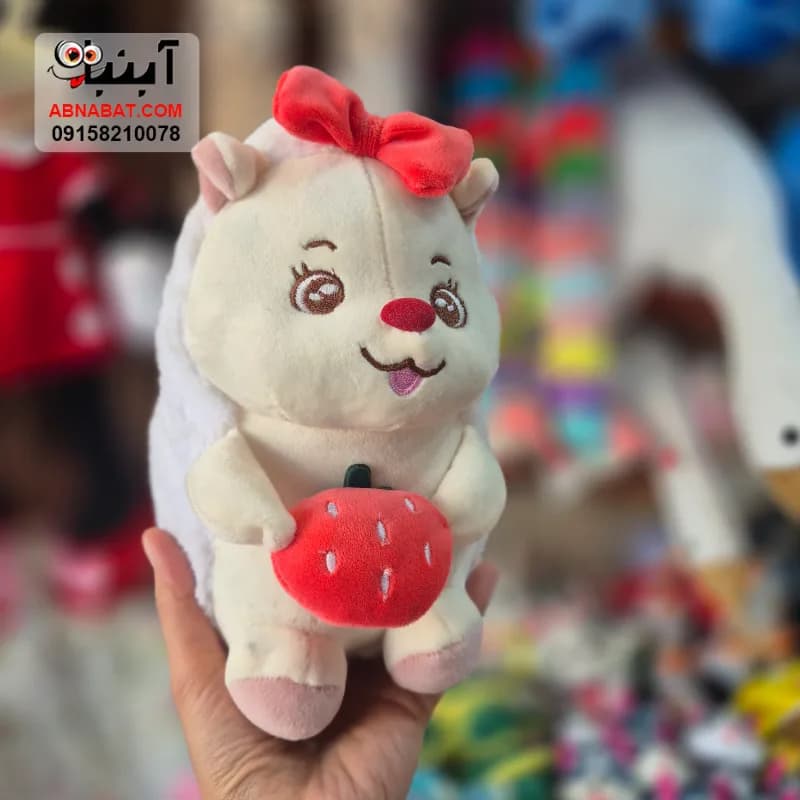 عروسک خارپشت بنفش 25 سانتی کد 1506 — تصویر ۵