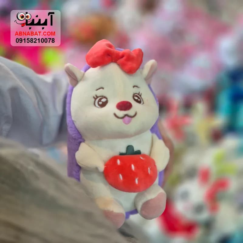 عروسک خارپشت بنفش 25 سانتی کد 1506 — تصویر ۲