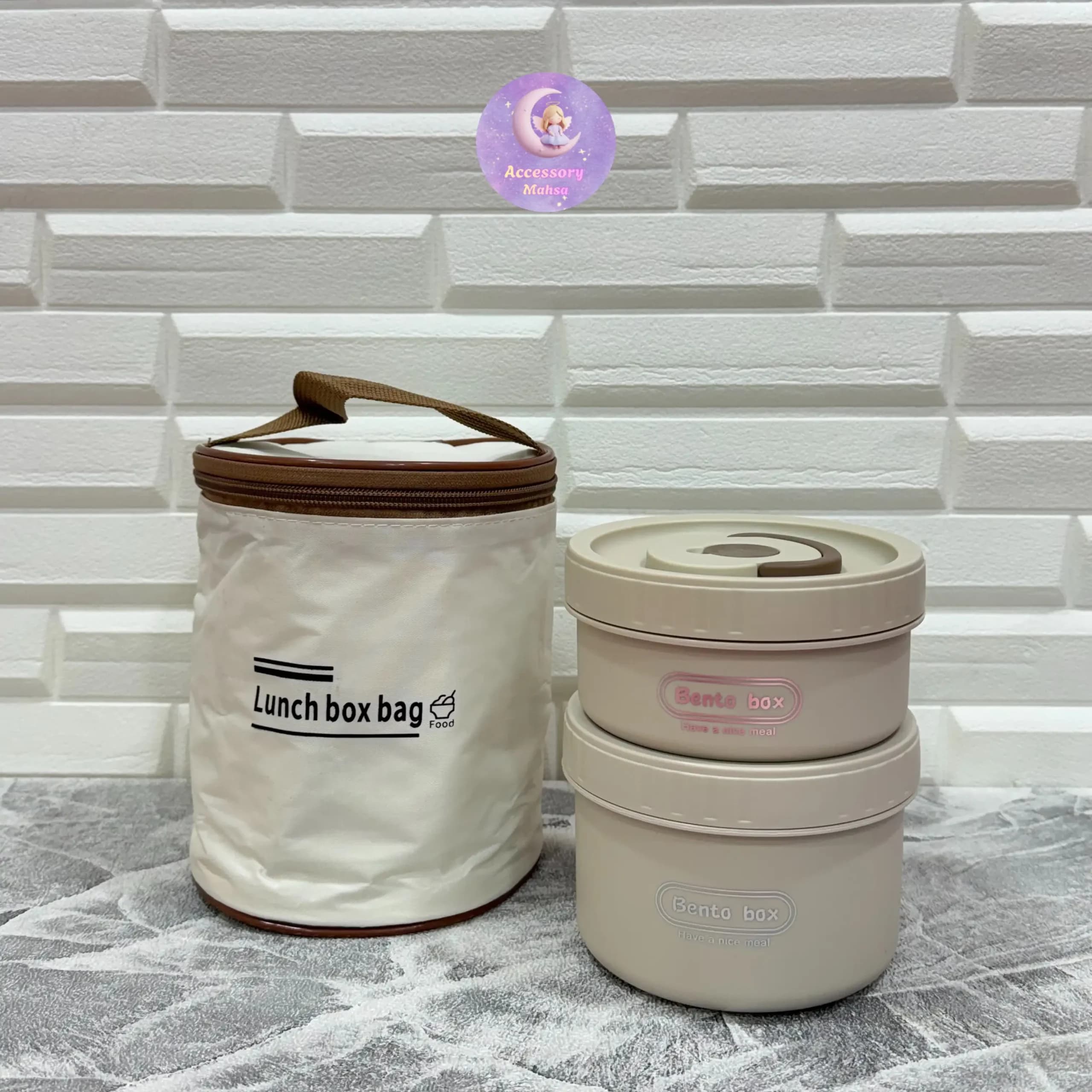 فلاسک غذا دو طبقه کیف دار