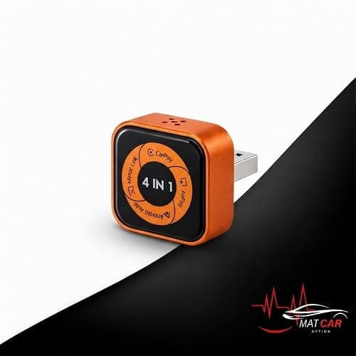 دانگل کارپلی وایر به کارپلی و اندروید اتو و میرور وایرلس CARLINKIT ULTRA 6