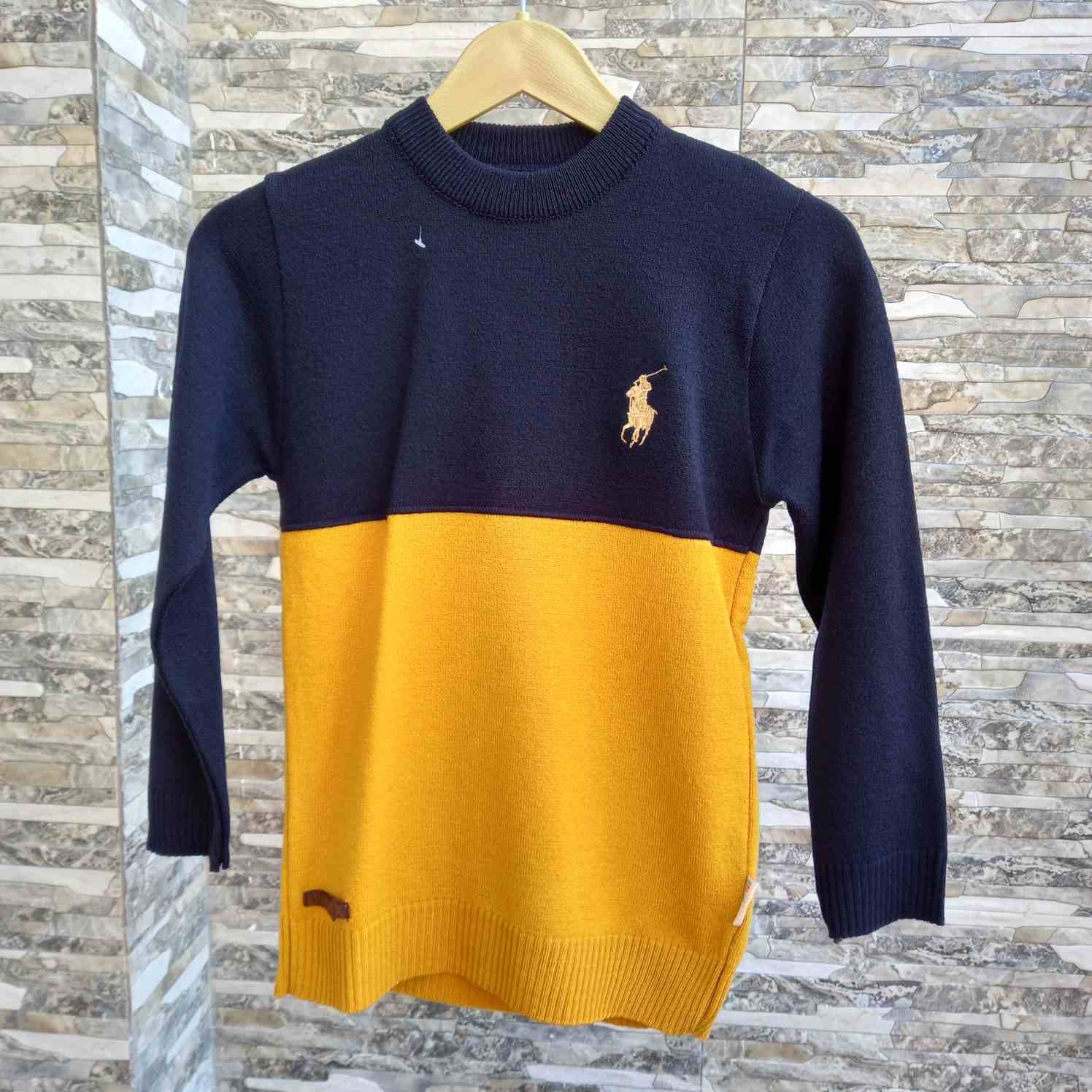 بلوز پسرانه بافت طرح POLO سایز 40تا60 کد2008001 — تصویر ۴
