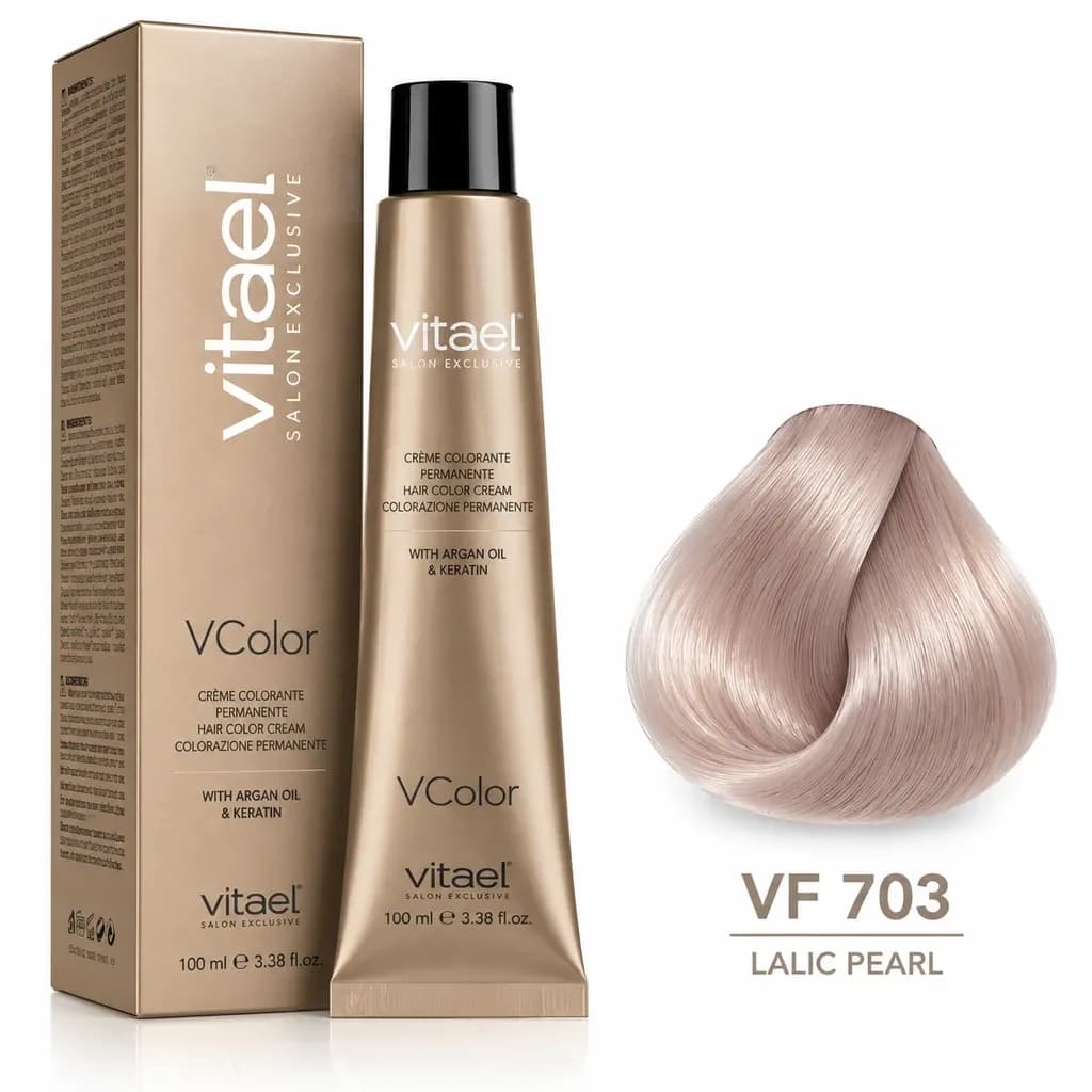 رنگ مو ویتاال شماره VF 703 مرواریدی یاسی (Lalic Pearl)