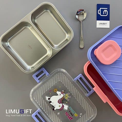 لانچ باکس داخل استیل کودک برند Laxson کد 0252 — تصویر ۸