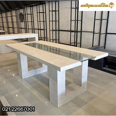 آریا میز ناهارخوری سنگی