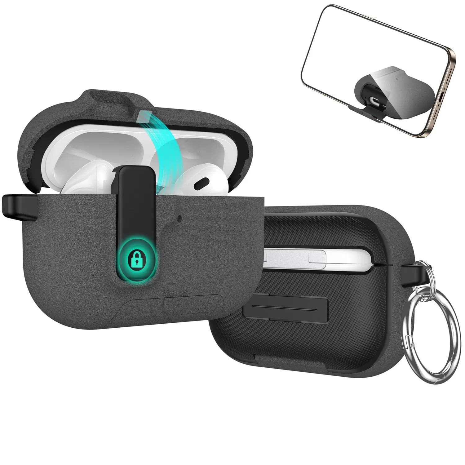 کاور مدل LUX-VRSAPPleP3 مناسب برای کیس اپل Airpods Pro 3 — تصویر ۲