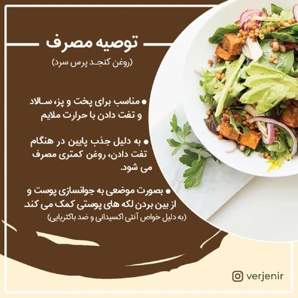 روغن کنجد فرابکر – 1 لیتر — تصویر ۳