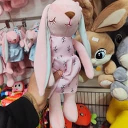 عروسک خرگوش آنجل40 سانت خرگوش گوش دراز خرگوش خارجی خرگوش انجل خرگوش صورتی پارچه خارجی — تصویر ۶