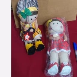 عروسک هدیه عروسک دستدوز حراجی بسته بندی سلفونی — تصویر ۴
