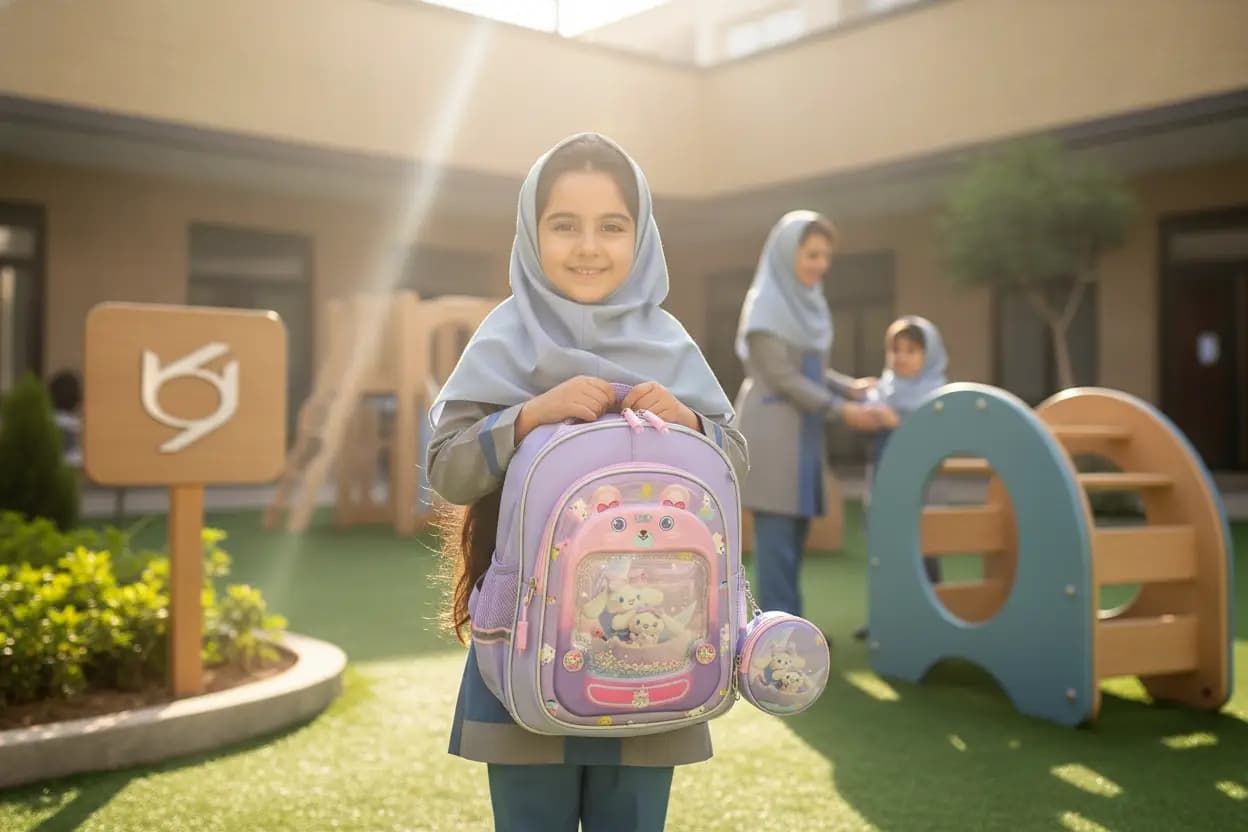 کوله پشتی مهد کودکی دخترانه سینامورول mk421 — تصویر ۷