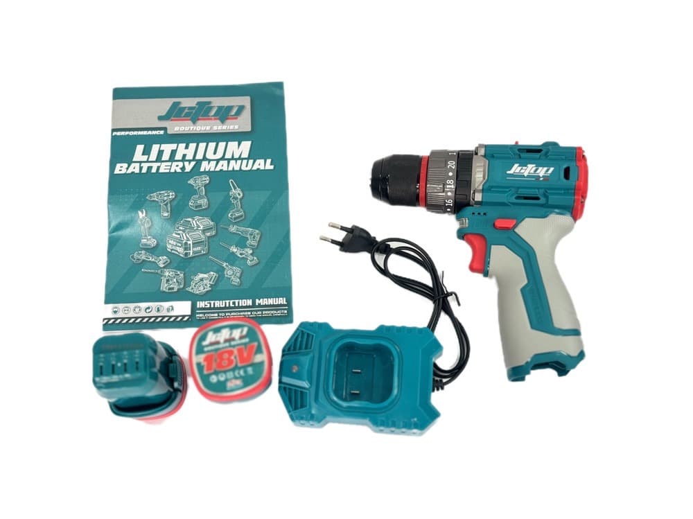 دریل پیچگوشتی شارژی 2 باتری جی سی تاپ مدل SX0601 — تصویر ۳