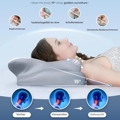 بالش طبی خنککننده Cozyplayer؛ خداحافظی با دردهای گردن و خوابی آرام — تصویر ۳