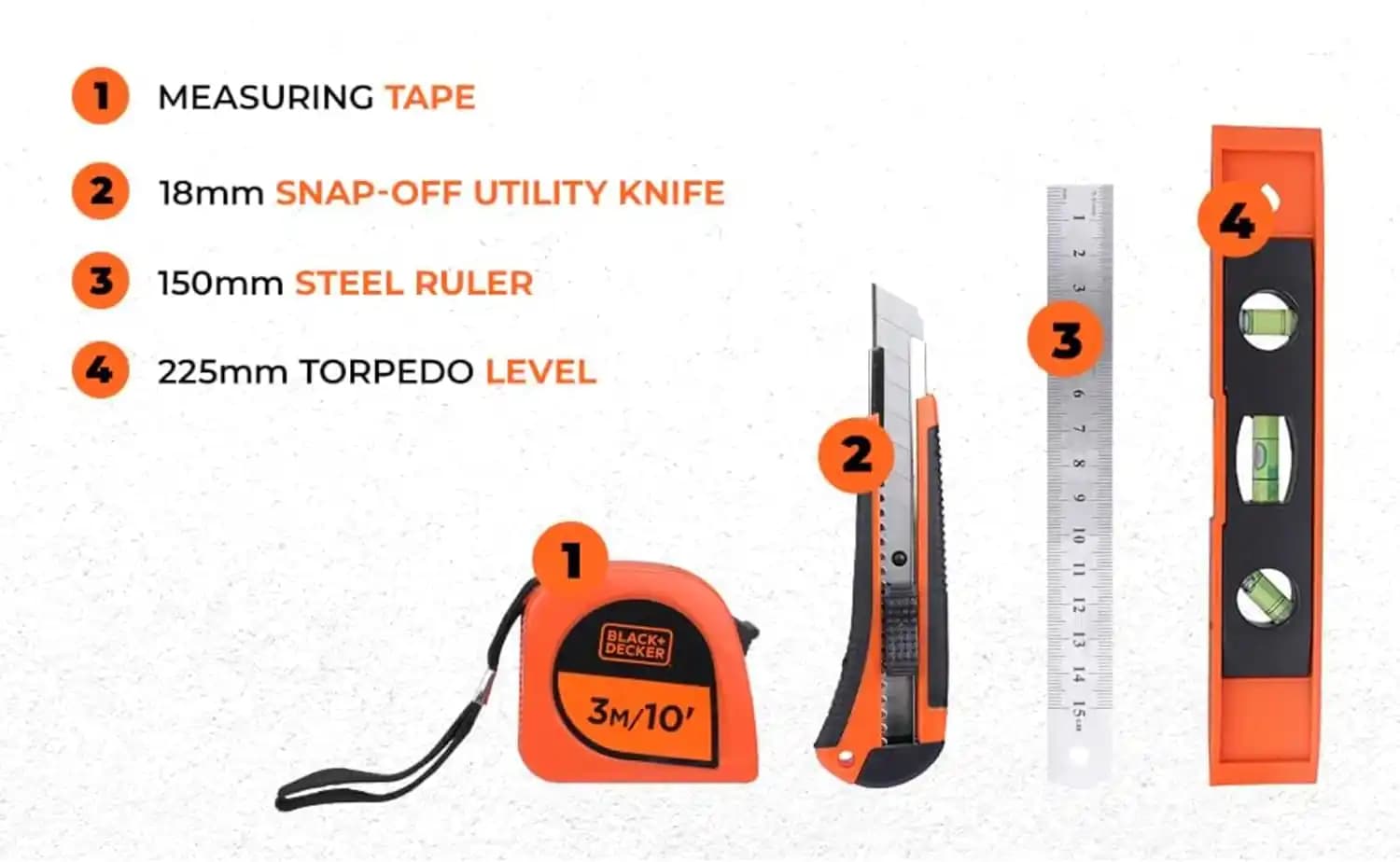 جعبه ابزار حرفه ای 126 عددی BLACK+DECKER خانگی،اداری،صنعتی — تصویر ۴
