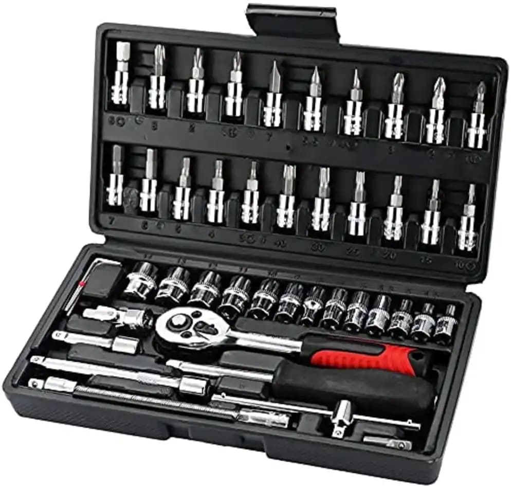 جعبه ابزار 46 عددی STANLEY – مجموعه کامل تعمیر خودرو
