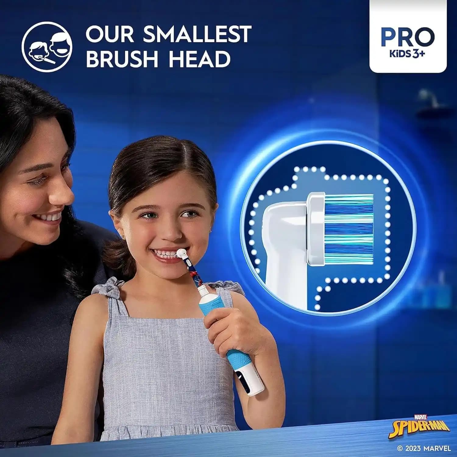 مسواک برقی شارژی Oral-B کودک مدل اسپایدرمن و فروزن — تصویر ۳