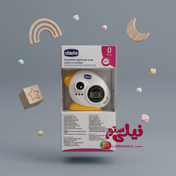 دماسنج دیجیتال آب برند چیکو chicco مدل اردک — تصویر ۲