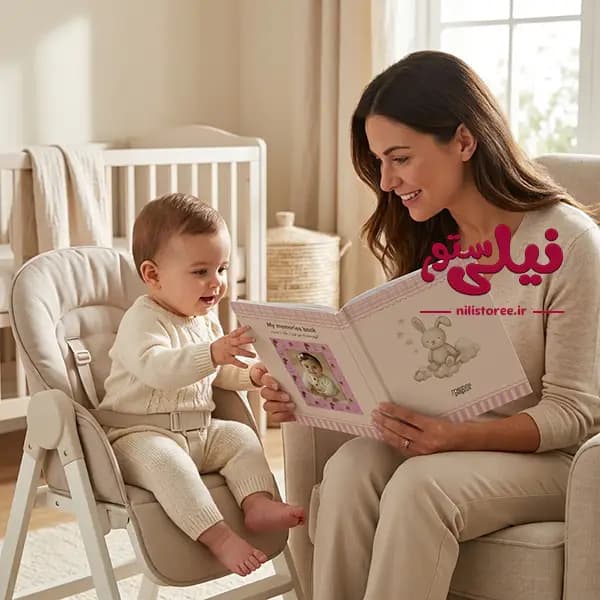 آلبوم خاطرات نوزاد طرح خرگوش برند ماماس پاپاس Mamas papas