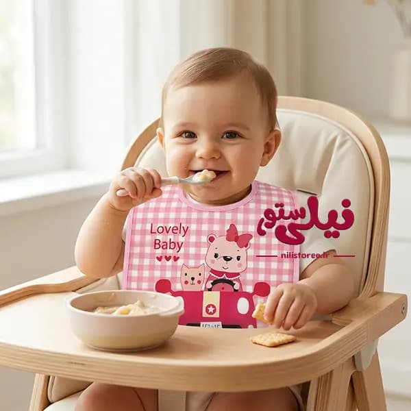 پیش بند پلاستیکی نوزاد طرح Lovely Baby برند کارترز Carters