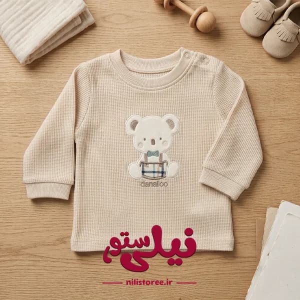 بلوز آستین بلند نوزادی پسرانه طرح کوالا پینو برند دانالو Danaloo — تصویر ۲