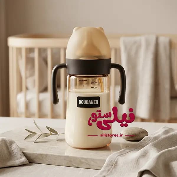 شیشه شیر نوزاد 300 میل طرح خرس برند Doudaner کد 1032 — تصویر ۲