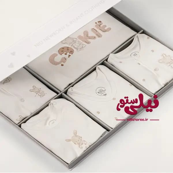 ست جعبه ای 13 تکه طرح خرگوش کوکی برند نیلی