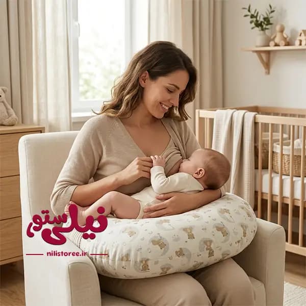 بالش شیردهی نوزاد طرح خرس و ماه برند پرنسس Princess