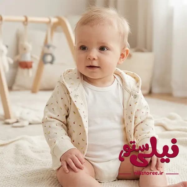ست سه تکه نوزاد طرح گل برند ناینوم nayinom — تصویر ۲