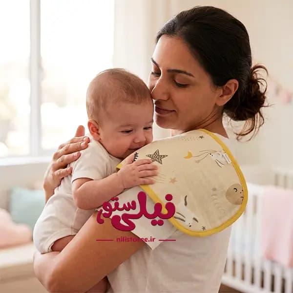 ست 3 عددی آروغ گیر نوزاد برند بیبی فور لایف کد 14 — تصویر ۳