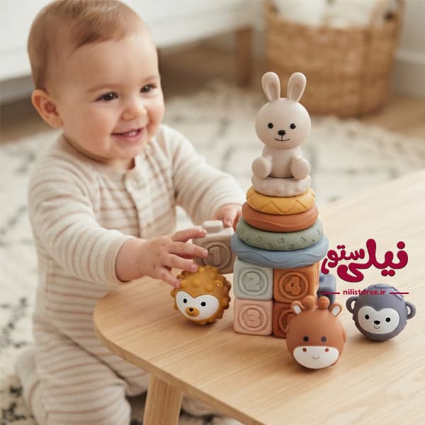ست اسباب بازی 16 تکه کودک طرح خرگوش کد TT669