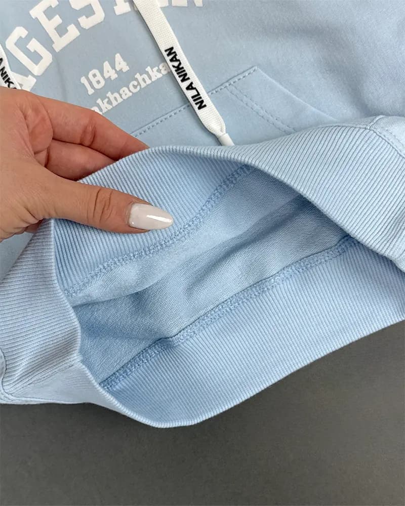 هودی بچگانه دورس آبی آسمانی مدل (DAGESTAN WH) کد 4516 — تصویر ۶