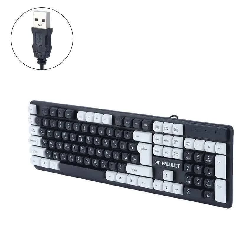 کیبورد سیم دار XP مدل 7700 | صفحه کلید USB استاندارد — تصویر ۲