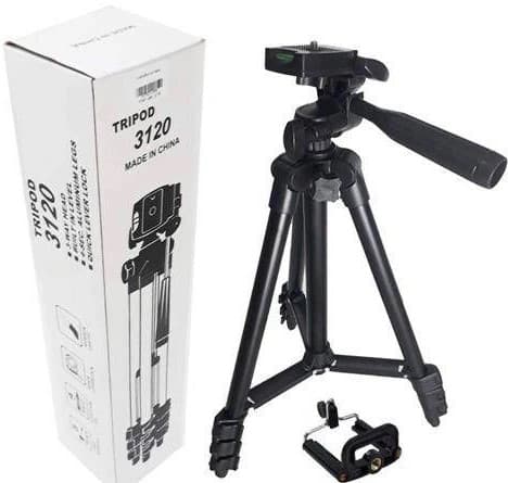 سه پایه دوربین Tripod 3120 | سه پایه موبایل و دوربین با هد 3 جهته