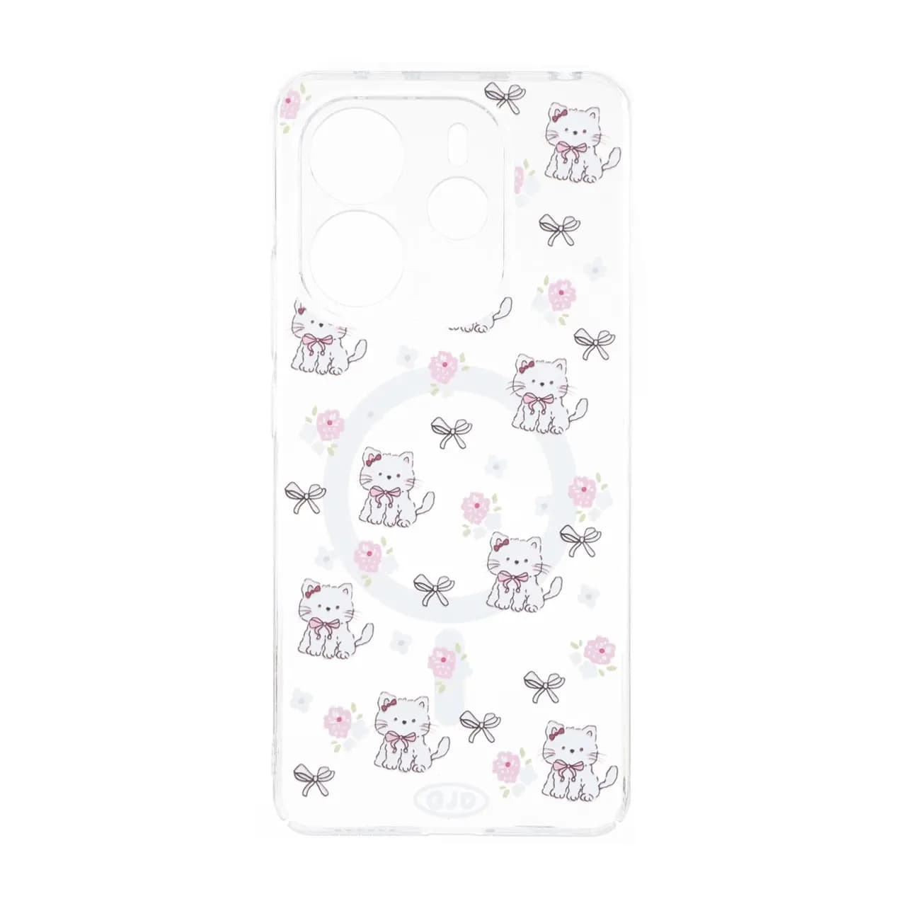 قاب Cute کریستالی طرح مگ سیف محافظ لنزدار Xiaomi Redmi Note 14 4G – کد 89