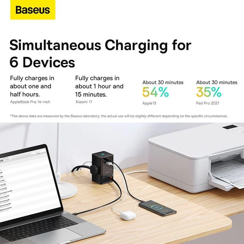 شارژر رومیزی باسئوس مدل PSLR000001 به همراه کابل USB-C — تصویر ۳