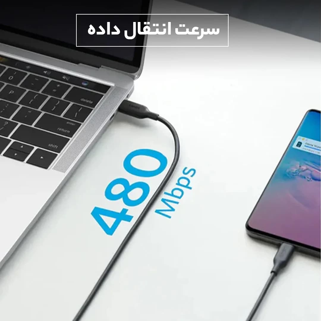 کابل USB-C انکر مدل A8852H11 طول 0.9 متر — تصویر ۵