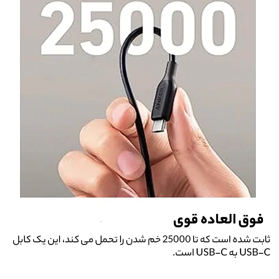 کابل USB-C انکر مدل A8852H11 طول 0.9 متر — تصویر ۸