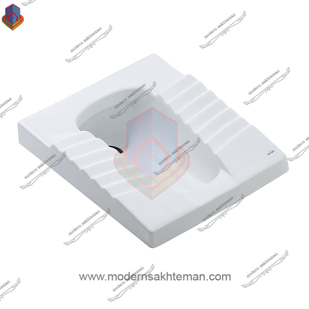 توالت ایرانی ایساتیس مدل کیمیا سفید