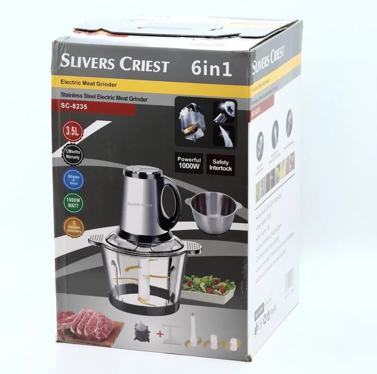 خردکن 3500 میلیلیتر سیلور کرست مدل SC-8235 — تصویر ۲