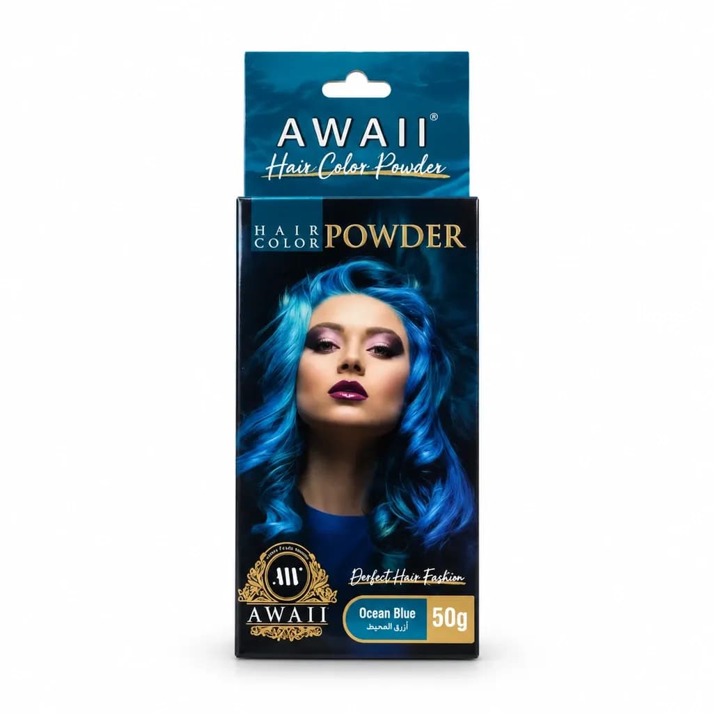 پودر دکلره آبی اقیانوسی اوایی مدل Ocean Blue وزن 50 گرم